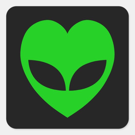 エイリアンラブハート スクエアシール (正面)