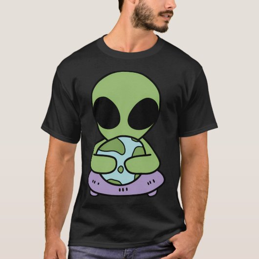 エイリアンラブプラネットアース Tシャツ (正面)
