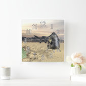 エイリアンランダー スクエア壁時計 (ホーム)