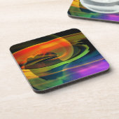 エイリアンランドスケープレインボー抽象芸術 コースター (左側)