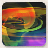 エイリアンランドスケープレインボー抽象芸術 コースター (正面)