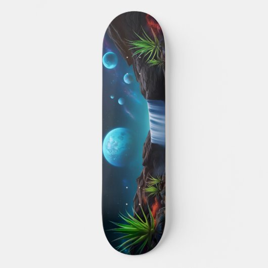 エイリアンランドスケープ滝の衛星 スケートボード (正面)