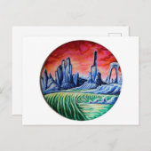 エイリアンランドスケープbyネフェルタラ ポストカード (正面/裏面)