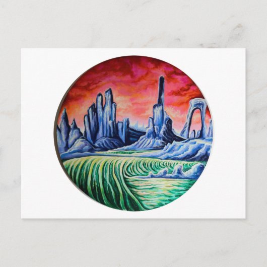 エイリアンランドスケープbyネフェルタラ ポストカード (正面)