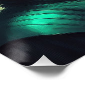 エイリアンレディは透明ガラス物体を保持する ポスター (コーナー)