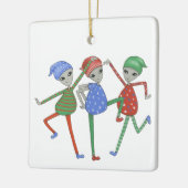 エイリアンロックのクリスマス#3 セラミックオーナメント (左)