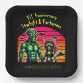 エイリアンロマンスインコズミック ペーパープレート (正面)