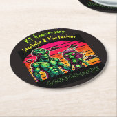 エイリアンロマンスインコズミック ラウンドペーパーコースター (アングル)