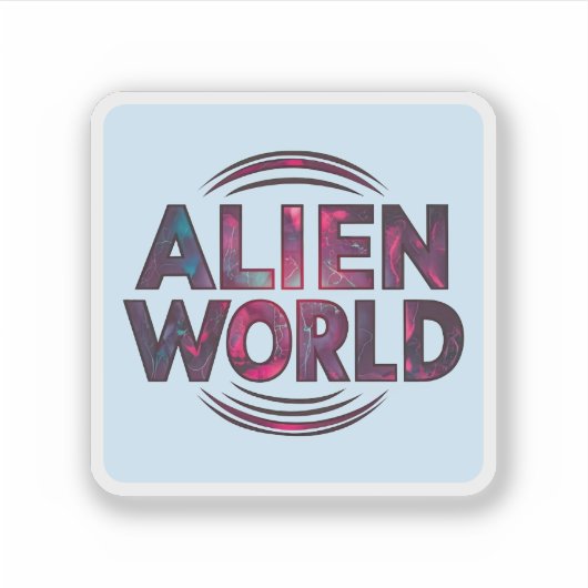 エイリアン世界 シール (正面)