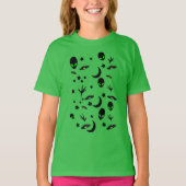 エイリアン主題パターン Tシャツ (正面)