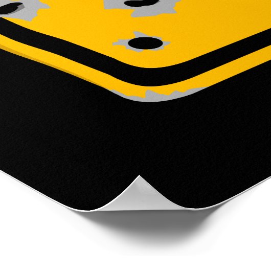 エイリアン交差標識 ポスター (角)