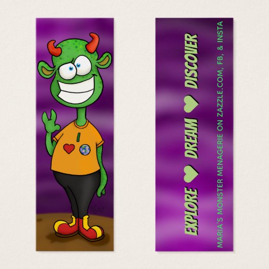 エイリアン付き/引用文、happiness card (正面&裏面)