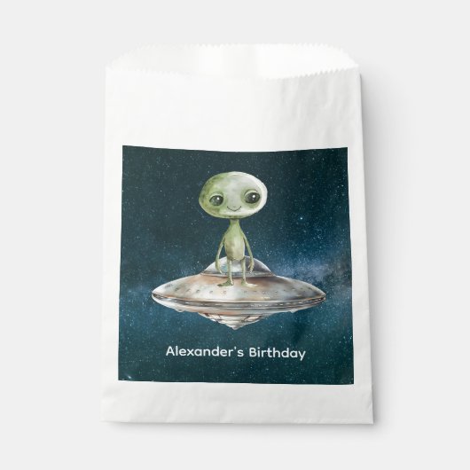 エイリアン侵入宇宙誕生日 フェイバーバッグ (正面)