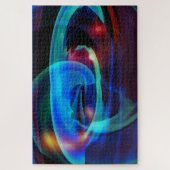 エイリアン侵入抽象芸術 ジグソーパズル (縦)