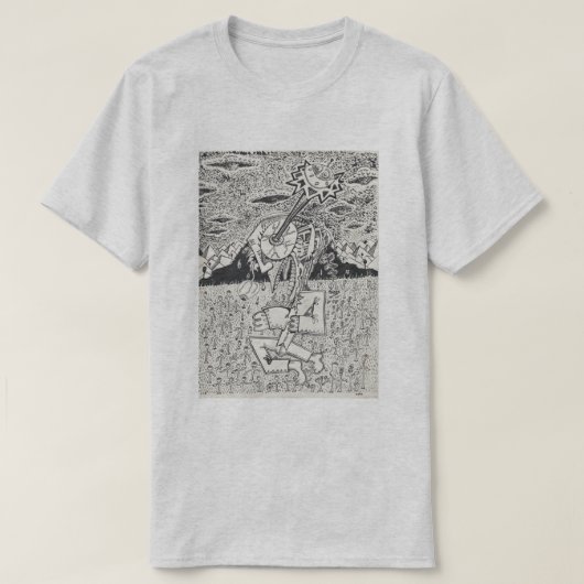 エイリアン侵入、または播種、Brian Bensonによる Tシャツ (デザイン正面)