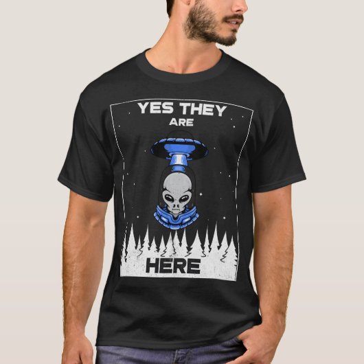 エイリアン侵入。エイリアンはこちら Tシャツ (正面)
