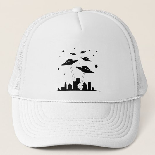 エイリアン侵入 キャップ (正面)