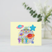 エイリアン侵入 ポストカード (スタンド正面)