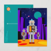 エイリアン侵入 – ロボット シーズンポストカード (正面/裏面)