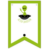 エイリアン侵入、誕生日 バンティングフラッグ (第1の旗)