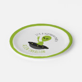 エイリアン侵入、誕生日 ペーパープレート (アングル)