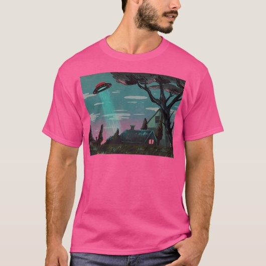 エイリアン侵入 Tシャツ (正面)