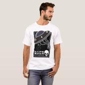 エイリアン侵入UFO宇宙銀河系 Tシャツ (正面フル)