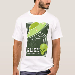 エイリアン侵入UFO銀河系 Tシャツ
