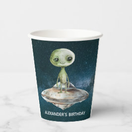 エイリアン侵攻!宇宙からの誕生日 紙コップ