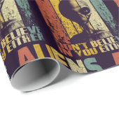 エイリアン信じがお前のおもしろいエイリアン ラッピングペーパー (ロールコーナー)