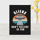 エイリアン信じがない カード (黄色い花)