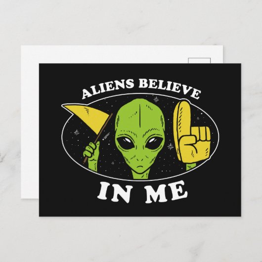 エイリアン信じが自分 ポストカード (正面/裏面)