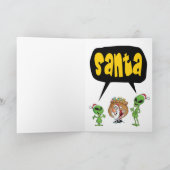 エイリアン信じはクリスマスに？ カード (内部)