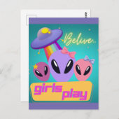 エイリアン信じ女子遊女 ポストカード (正面/裏面)