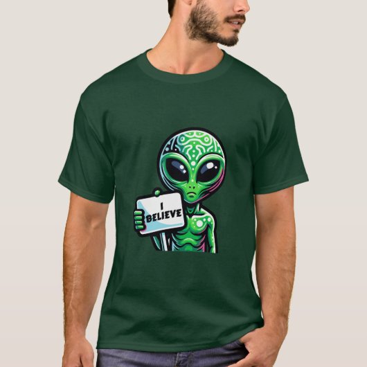 エイリアン信じI Tシャツ (正面)