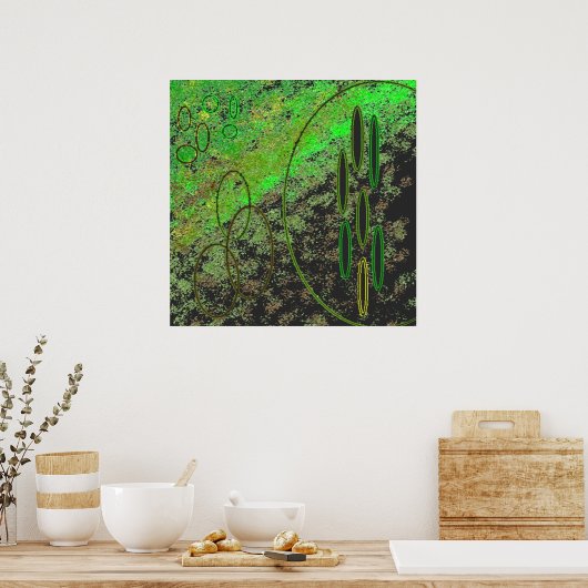 エイリアン像 ポスター (キッチン)