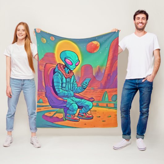 エイリアン冷却解き フリースブランケット (インサイチュ)