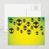 エイリアン列 ポストカード (正面/裏面)