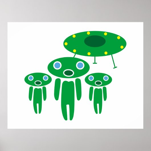 エイリアン到着 ポスター (正面)