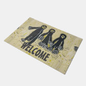 エイリアン到着、編集文字、ラグ ドアマット (アングル)