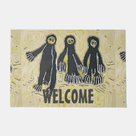 エイリアン到着、編集文字、ラグ ドアマット