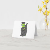 エイリアン卒業生 カード (黄色い花)