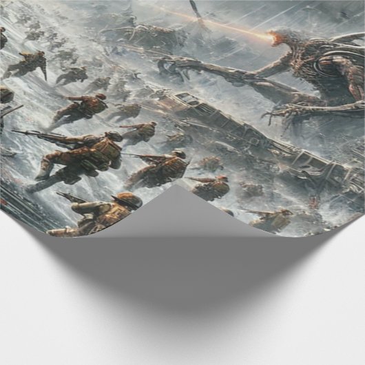 エイリアン及びギフトの電話 ラッピングペーパー (角)