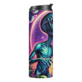 エイリアン及び飛んでいるディスクゴルフソーサ タンブラー (回転左)