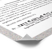 エイリアン取り外し証明書 ポスター (角)