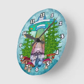 エイリアン取カスタム外格言時計 ラウンド壁時計 (傾斜)