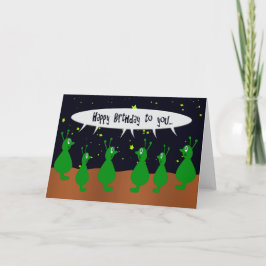 エイリアン合唱ハッピーバースデー カード