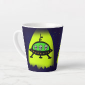 エイリアン呼び出し カフェラテマグ (左アングル)