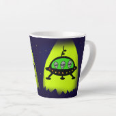 エイリアン呼び出し カフェラテマグ (右アングル)