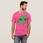 エイリアン喫煙者 Tシャツ (正面フル)